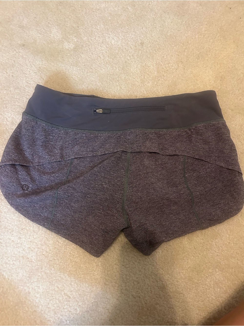 Lululemon Heather Charcoal Athletic Shorts